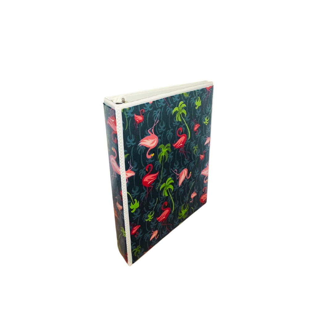 Reflection Journal Pink Flamingo Encased Fabric
