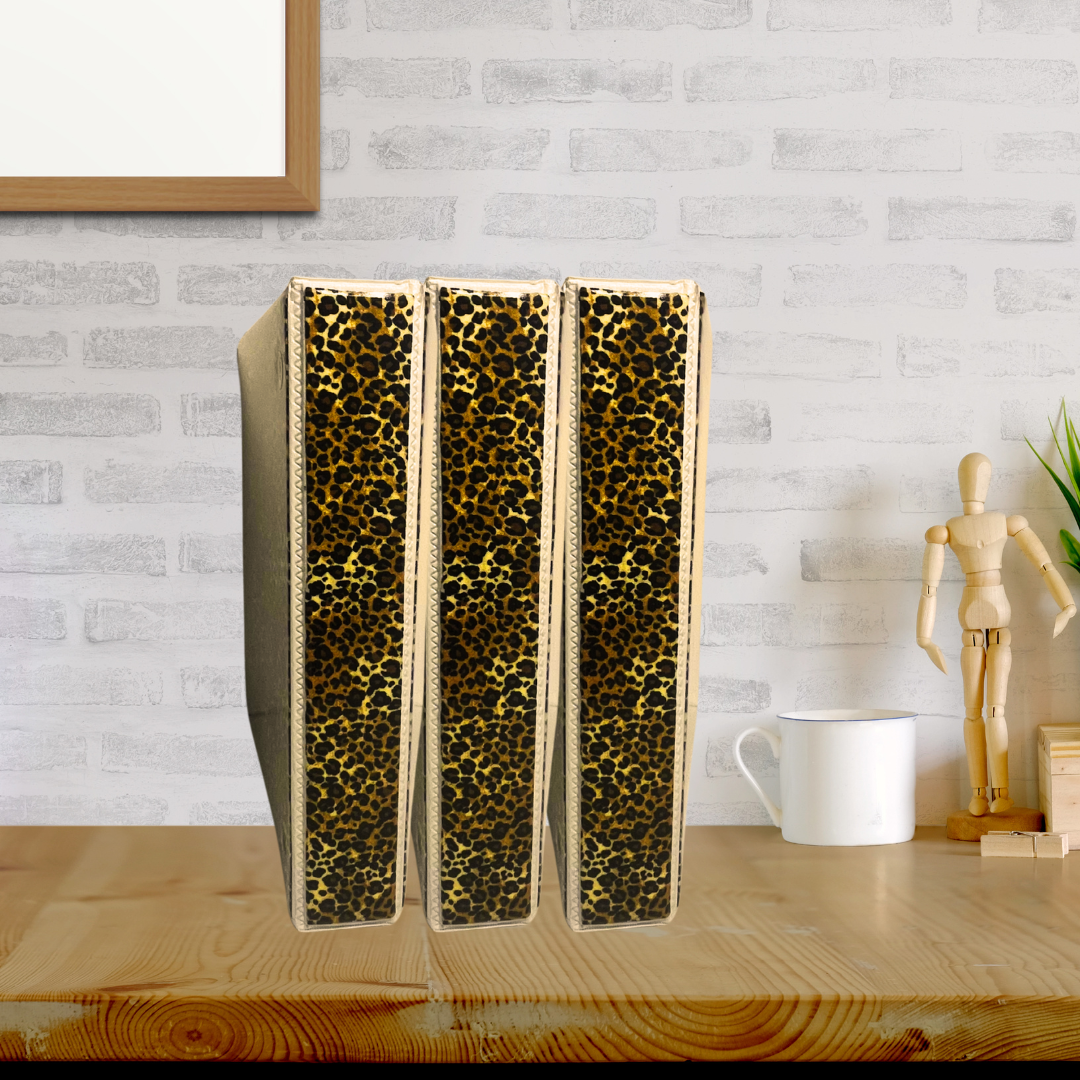 Reflection Journal Leopard Encased Fabric