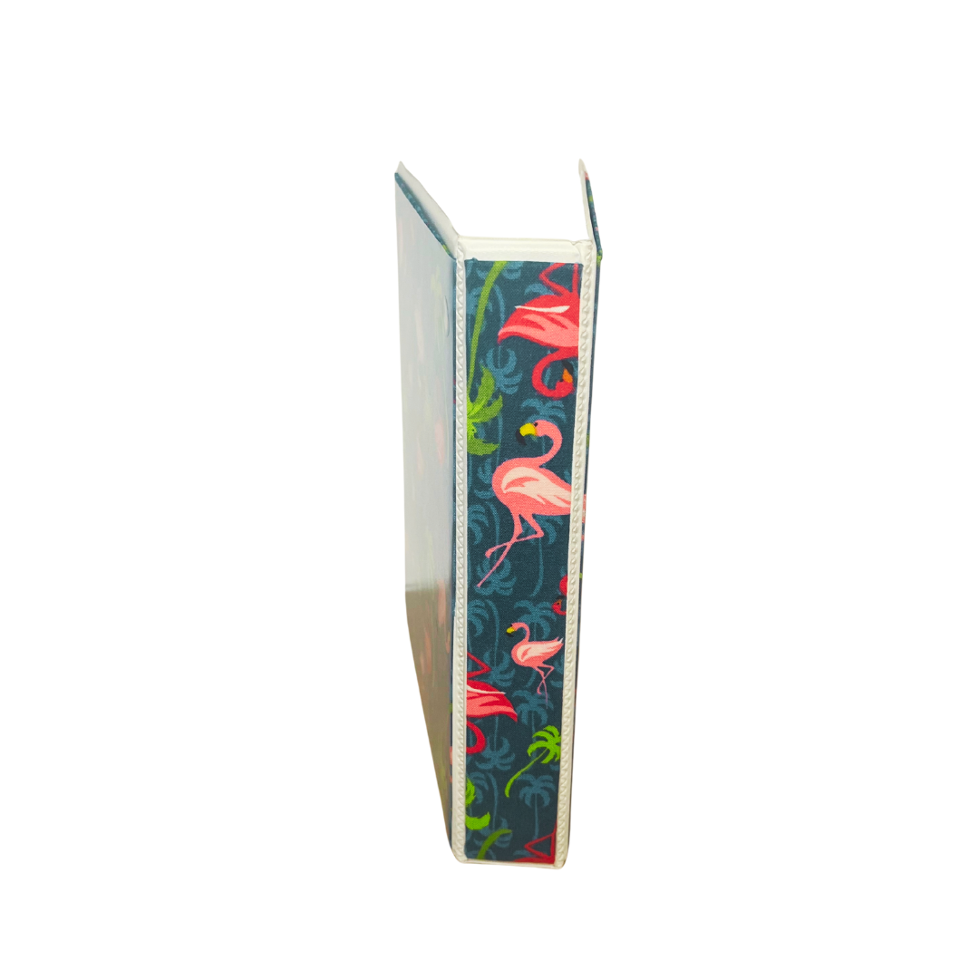 Reflection Journal Pink Flamingo Encased Fabric