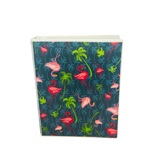 Reflection Journal Pink Flamingo Encased Fabric