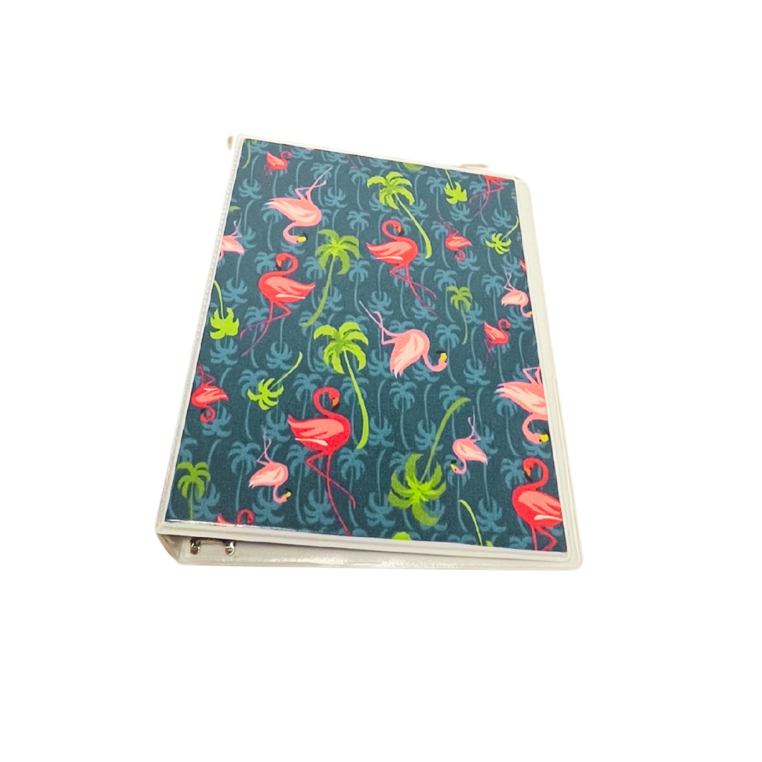 Reflection Journal Pink Flamingo Encased Fabric