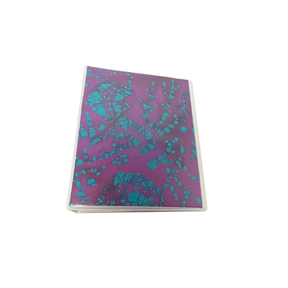 Reflection Journal Purple Batik Encased Fabric