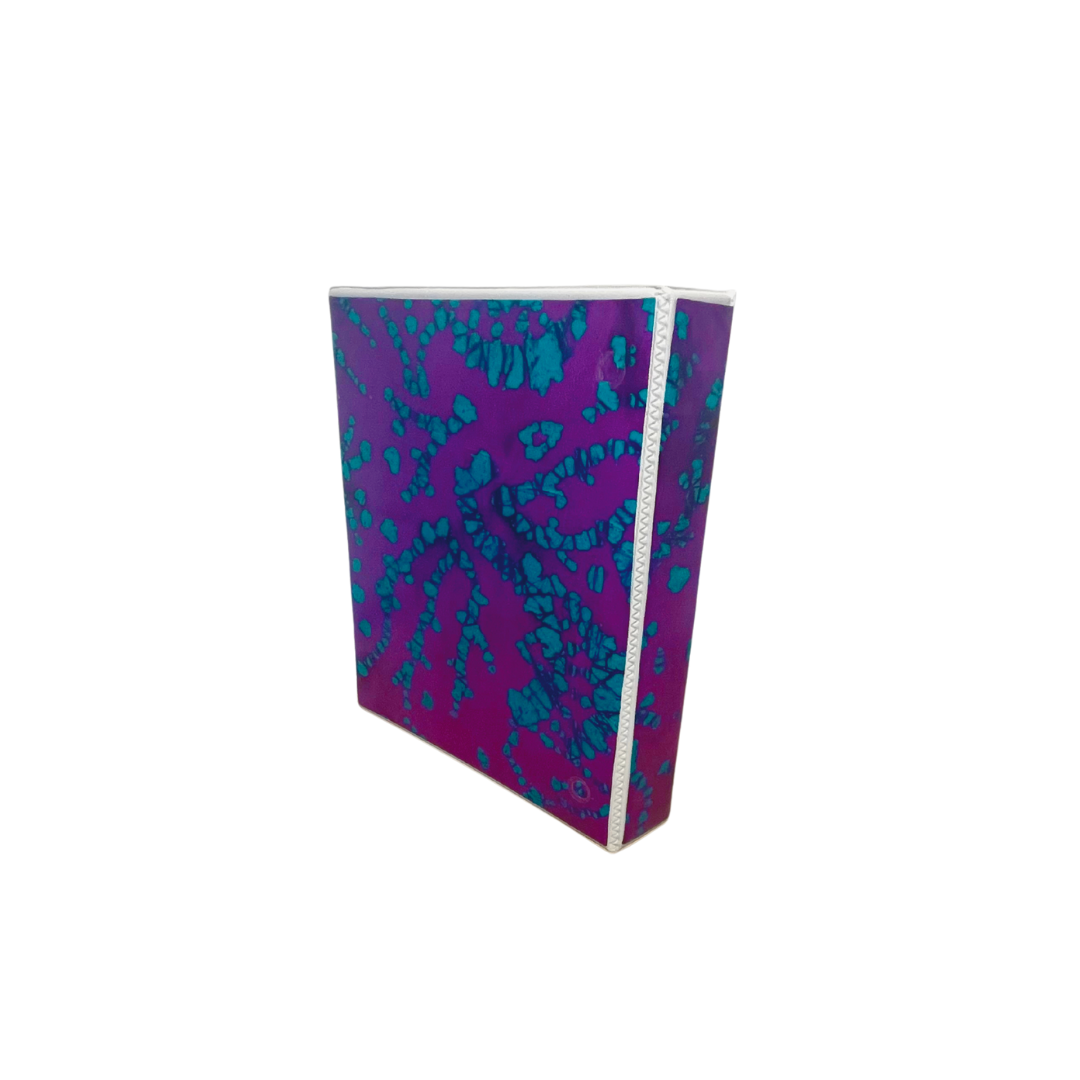 Reflection Journal Purple Batik Encased Fabric