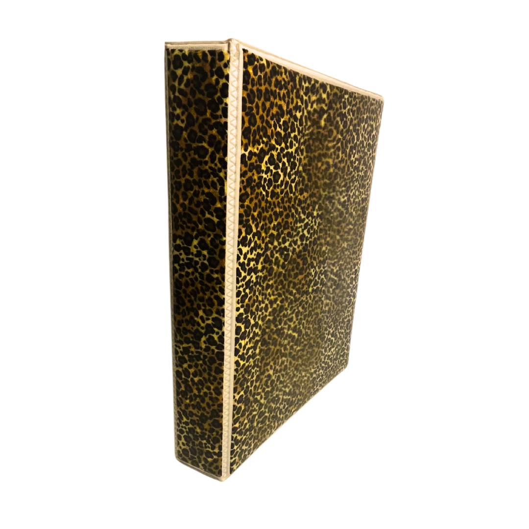 Reflection Journal Leopard Encased Fabric