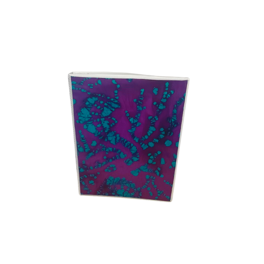 Reflection Journal Purple Batik Encased Fabric