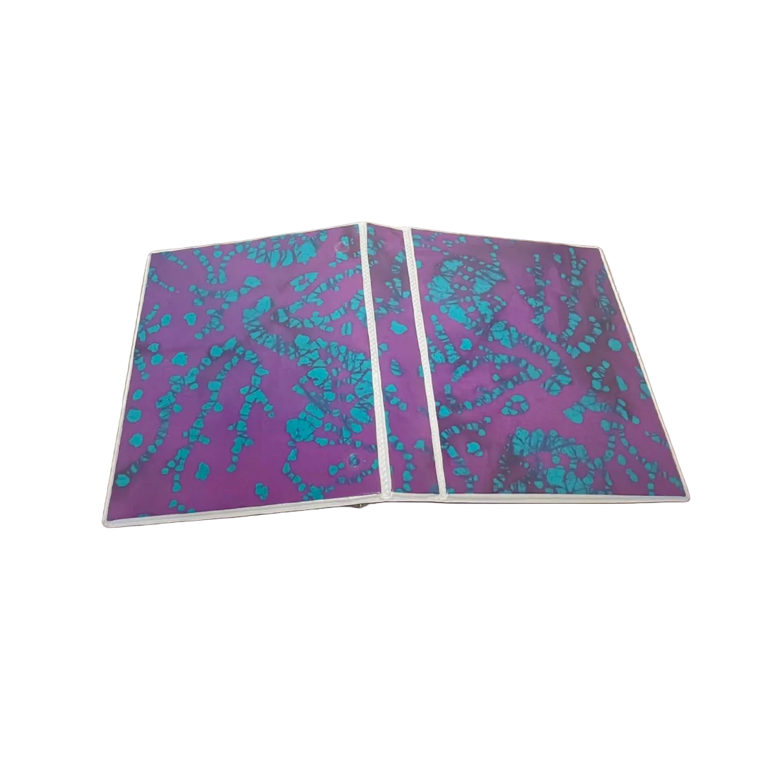 Reflection Journal Purple Batik Encased Fabric