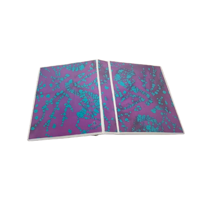 Reflection Journal Purple Batik Encased Fabric